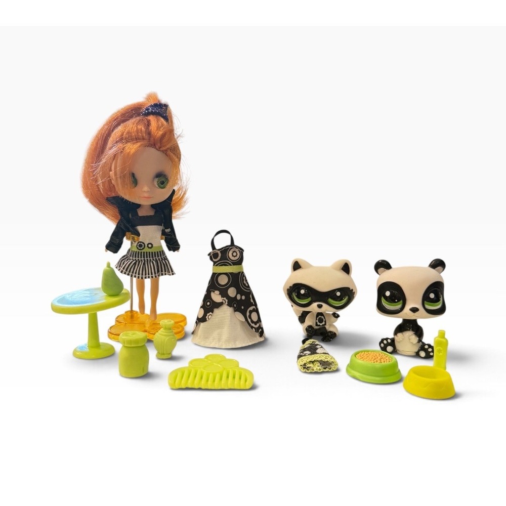 LPS Blythe Get Pretty Boutique Target Exclusive Raccoon #2251 Panda #2329 G2